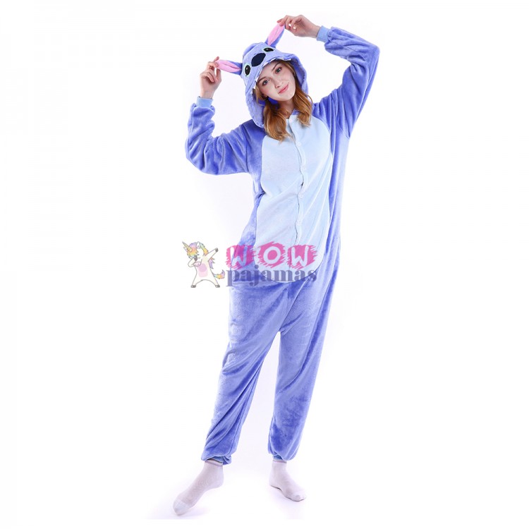 Unisex Adult Kid Pajama Kigurumi Cosplay Animal Onesie11 Hallowee Stitch Costume 
