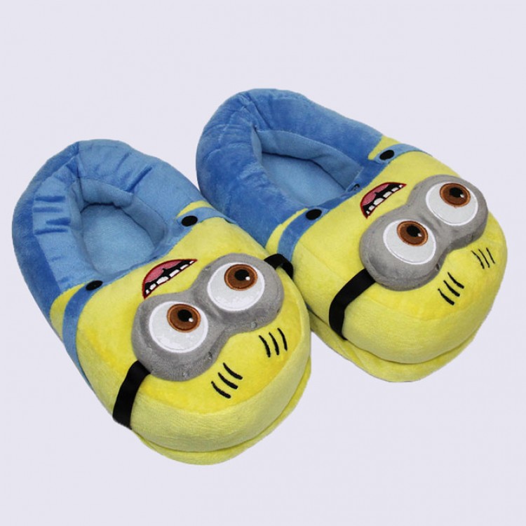 minion plush slippers