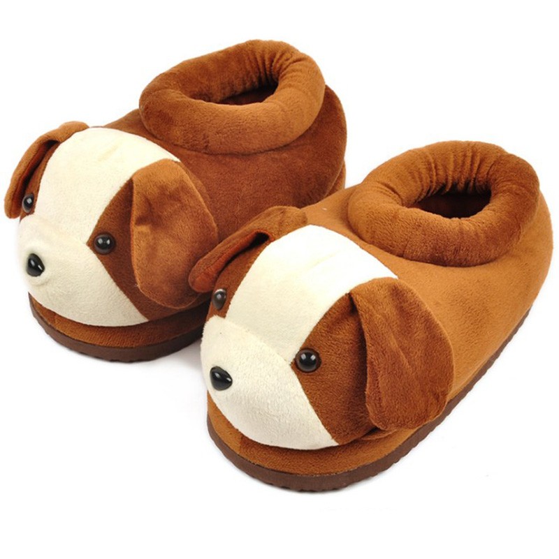 Dog Plush Paw Claw House Slippers Animal Pajamas Shoes - WowPajamas