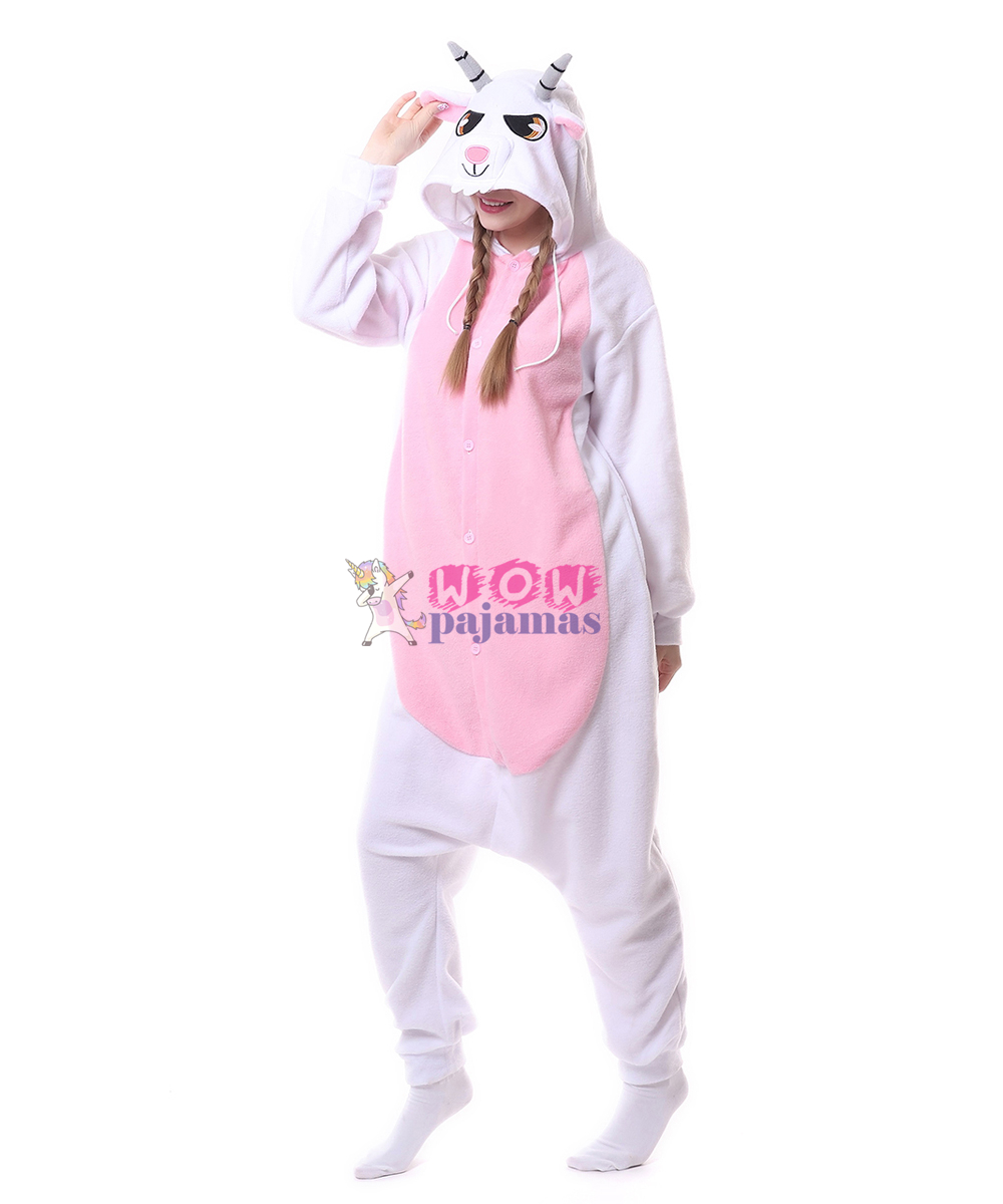 Goat Onesie Pajama Animal Costumes for Adult Animal Onesies