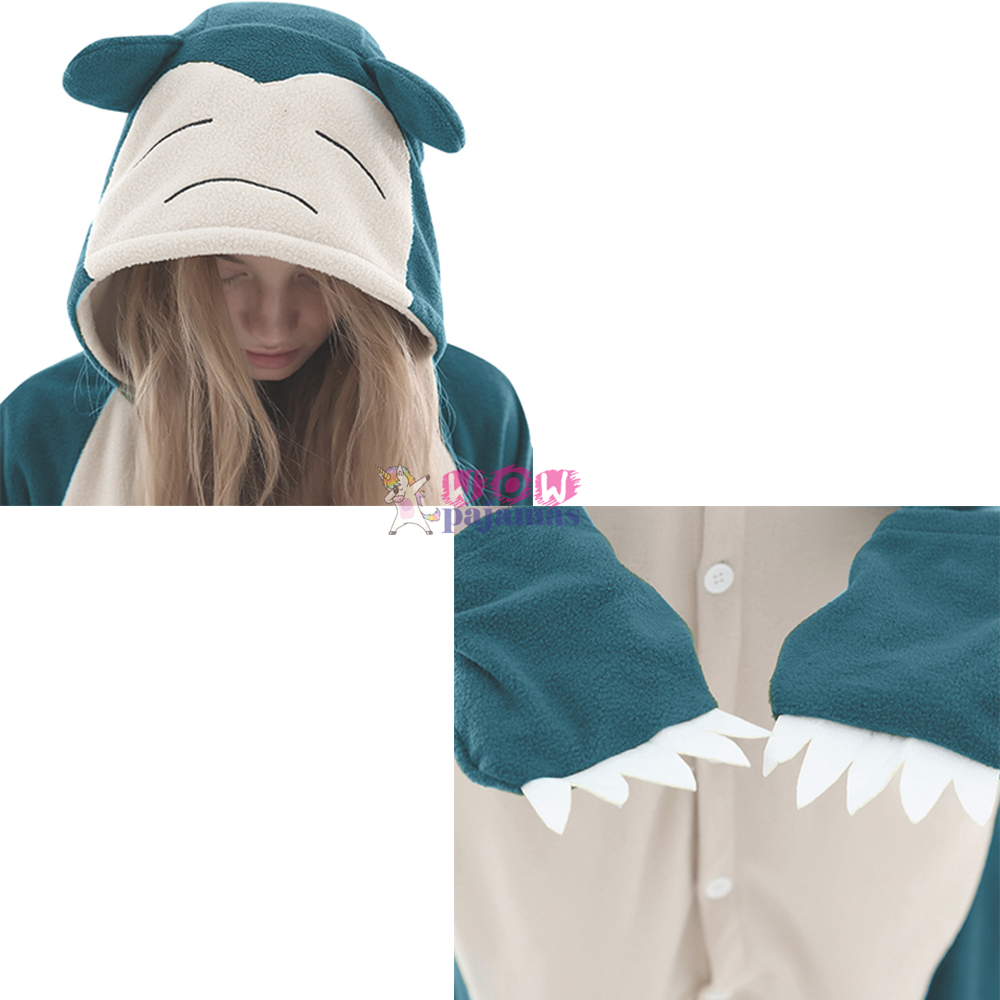 Pokemon Snorlax Onesie Pajama For Adult & Teens - WowPajamas